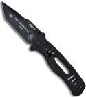 TOPS Knives CQT Magnum 711 Tanto Point Manual Folder Knife (Black PLN)