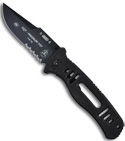 TOPS Knives CQT Magnum 747 Hunter's Point Manual Folder Knife (Black SER)