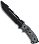 TOPS Knives Steel Eagle 107C Knife (7" Black Plain)