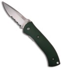 Olive Green Vallotton & Diskin Dual Action Automatic Knife (Satin SER)