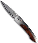 William Henry Lancet Automatic Knife Ironwood (Damascus PLN) B10 TIW-A