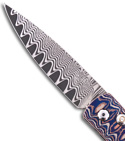 William Henry Lancet Automatic Knife Carbon Fiber & Mokume Damascus B10WMCW-II