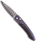 William Henry Lancet Automatic Knife Carbon Fiber & Mokume Damascus B10WMCW-II
