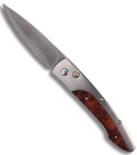 William Henry Lancet Amboyna Burl Automatic Knife (PLN ZDP) B10 TAB Auto