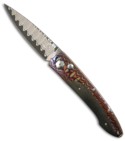 William Henry Lancet Automatic Knife Carbon Fiber & Mokume Damascus B10WMCW