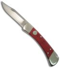 Custom Buck 110 Nickel & Cherry Wood Handles Handles (Dual Action Automatic)
