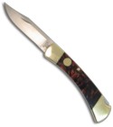 Buck 110 Brass & Custom Majestic Heart Handles (Dual Action Automatic)