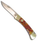 Buck 110 Nickel & Custom Ruby Sunset Handles (Dual Action Automatic)