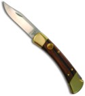 Custom Buck 110 Nickel & RoseWood Handles Dual Action Automatic