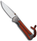 Chris Reeve Small Sebenza 21 Knife w/ Bloodwood Inlays (2.94" Plain)