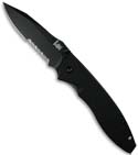 H&K Nitrous Blitz Spring Assist Knife 14460SBT (Black / SER)