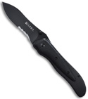 CRKT McGinnis Notorious OutBurst Knife w/ Black G10 Scales (Black SER) 1168K
