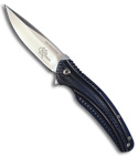 CRKT Ken Onion Ripple 2 w/ Ti-nitride Blue Stainless Scales (Satin PLN) K400BXP