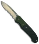 CRKT Ignitor Green & Black G10 Spring Assist Knife (SER) 6855