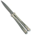 Dalton Scourge Stainless Butterfly Flipper Knife (Bead Blast PLN)