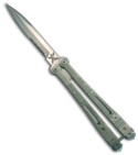 Dalton Scourge Stainless Butterfly Flipper Knife (Satin SER)