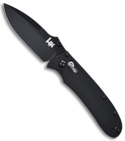 H&K Axis Lock Knife Drop Point Blade (Black PLN) 14205BT