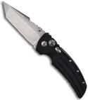 Hogue Knives EX01 Knife Black Aluminum Handle Tanto Blade (3.5" Tumble Plain)