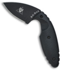 Ka-Bar Small TDI Law Enforcement Fixed Blade Knife (2.31" Black Plain) 1480