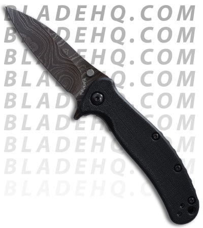 Kershaw Zing Liner Lock Knife Black (3" Damascus) 1735DAM