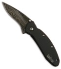 Kershaw Damascus Scallion Knife (Black) 1620CKTDAM