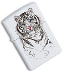 Zippo Lighter - White Tiger 24810