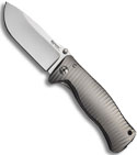 Lion Steel SR1-G Grey Titanium Manual Knife (Satin PLN) Maniago Italy