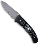 Lone Wolf Knives Warrior Black Widow Spider Double Action Automatic LD24633-SER