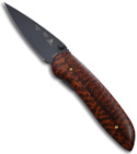 Lone Wolf Diablo D/A Marble Snakewood Knife (Black Blade) LD23880