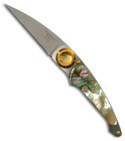 Lone Wolf Knives Paul Presto Red Abalone Folder LM19000