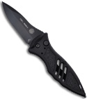 MOD BlackHawk Mark II Automatic Knife (Black/PLN) 80-7