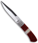 Paragon Asheville Steel Custom Painted Pony Tommy Lee Boot Knife Red Handle