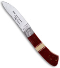 Paragon Asheville Steel Custom Painted Pony Lee/ Herron Skinner Knife Red Handle