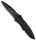 Asheville Steel Paragon Cobra Tactical Automatic Knife (Black PLN)