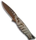 Piranha Amazon Desert Camo Automatic Knife (Desert PLN)