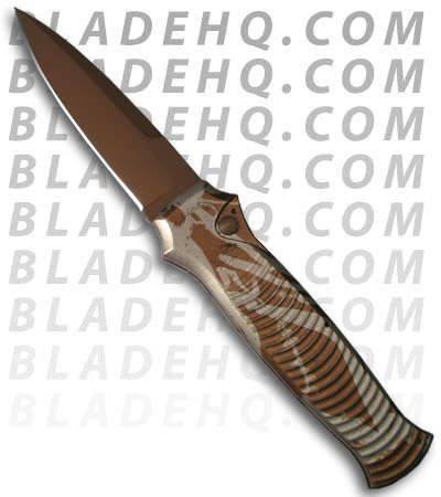 Piranha Bodyguard Desert Camo Automatic Knife (Desert PLN)