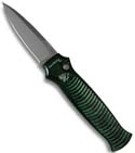 Green Marble Piranha Bodyguard Automatic Knife (PLN)
