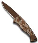 Automatic Desert Camo Piranha Fingerling Knife (SER)