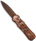Piranha Desert Camo Excalibur Double Action OTF Knife (PLN)