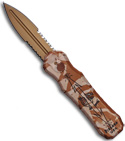 Piranha Desert Camo Excalibur Double Action OTF Knife (SER)