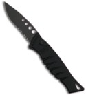 Black Tactical Piranha Amazon Automatic Knife (Black / SER)