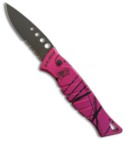 Piranha Amazon Hot Pink Automatic Knife (Black SER)
