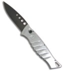 Silver Piranha Amazon Automatic Knife (Black / PLN)