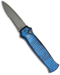 Blue Piranha Bodyguard Automatic Knife (Bead Blast SER)