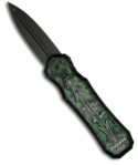 Piranha Green Excalibur Double Action OTF Knife (Black PLN)