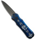 Piranha Blue Excalibur Double Action OTF Knife Bayo (Black PLN)