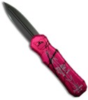 Piranha Hot Pink Excalibur Double Action OTF Knife (Black PLN)