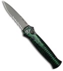 Green Piranha Mini Bodyguard Automatic Knife (SER)