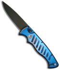 Blue Piranha Automatic Pocket Knife (DLC Black PLN)