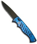 Blue Piranha Automatic Pocket Knife (DLC Black SER)